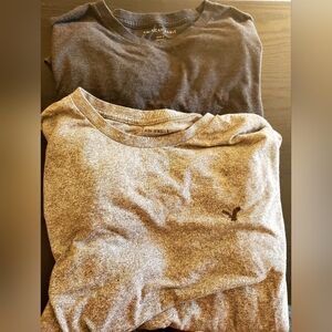 2 mens American Eagle crew neck tees